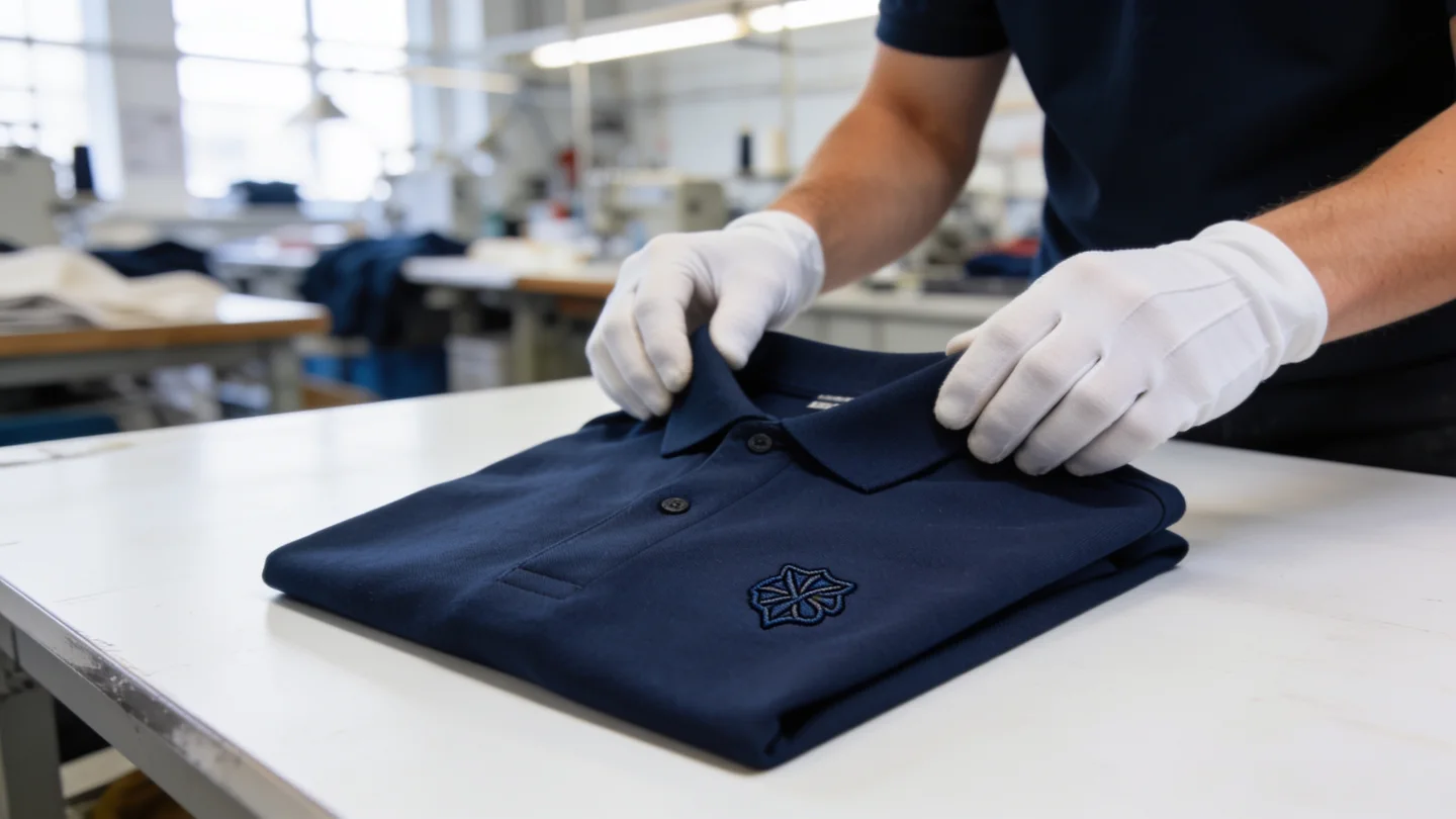 Muster — Ablauf bei RG Textil in Berlin (KI-generierte Illustration)