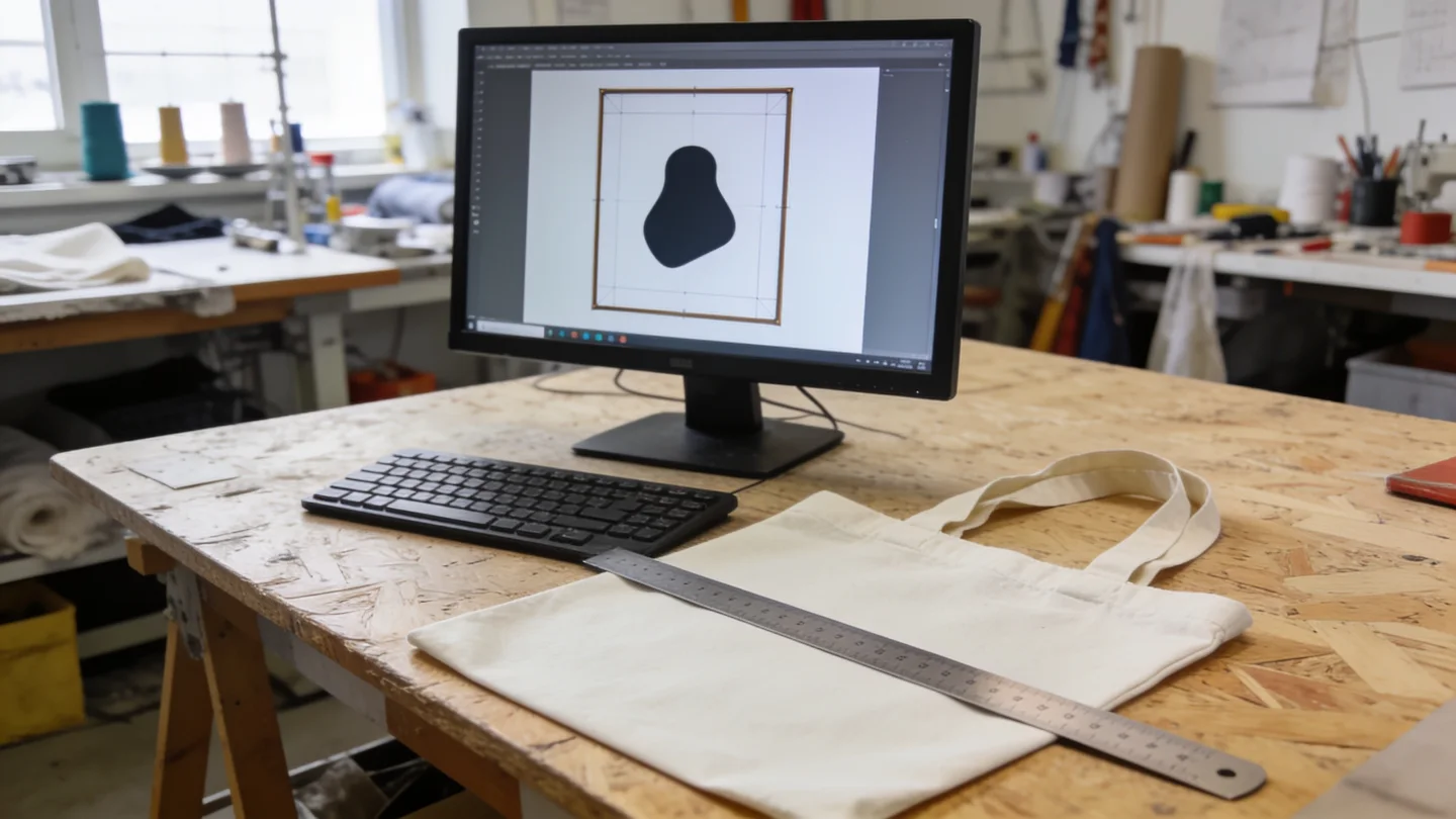 Datencheck — Ablauf bei RG Textil in Berlin (KI-generierte Illustration)