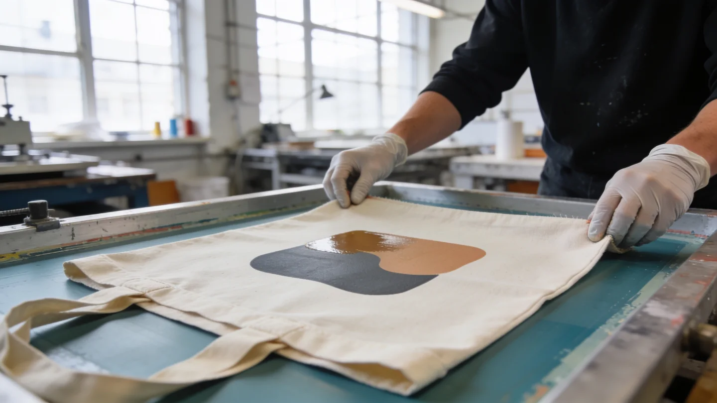 Veredelung — Ablauf bei RG Textil in Berlin (KI-generierte Illustration)
