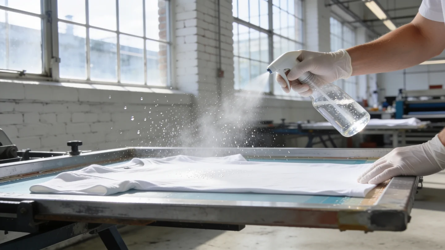 Direktdruck bei RG Textil, Schritt 02: Siebe einrichten