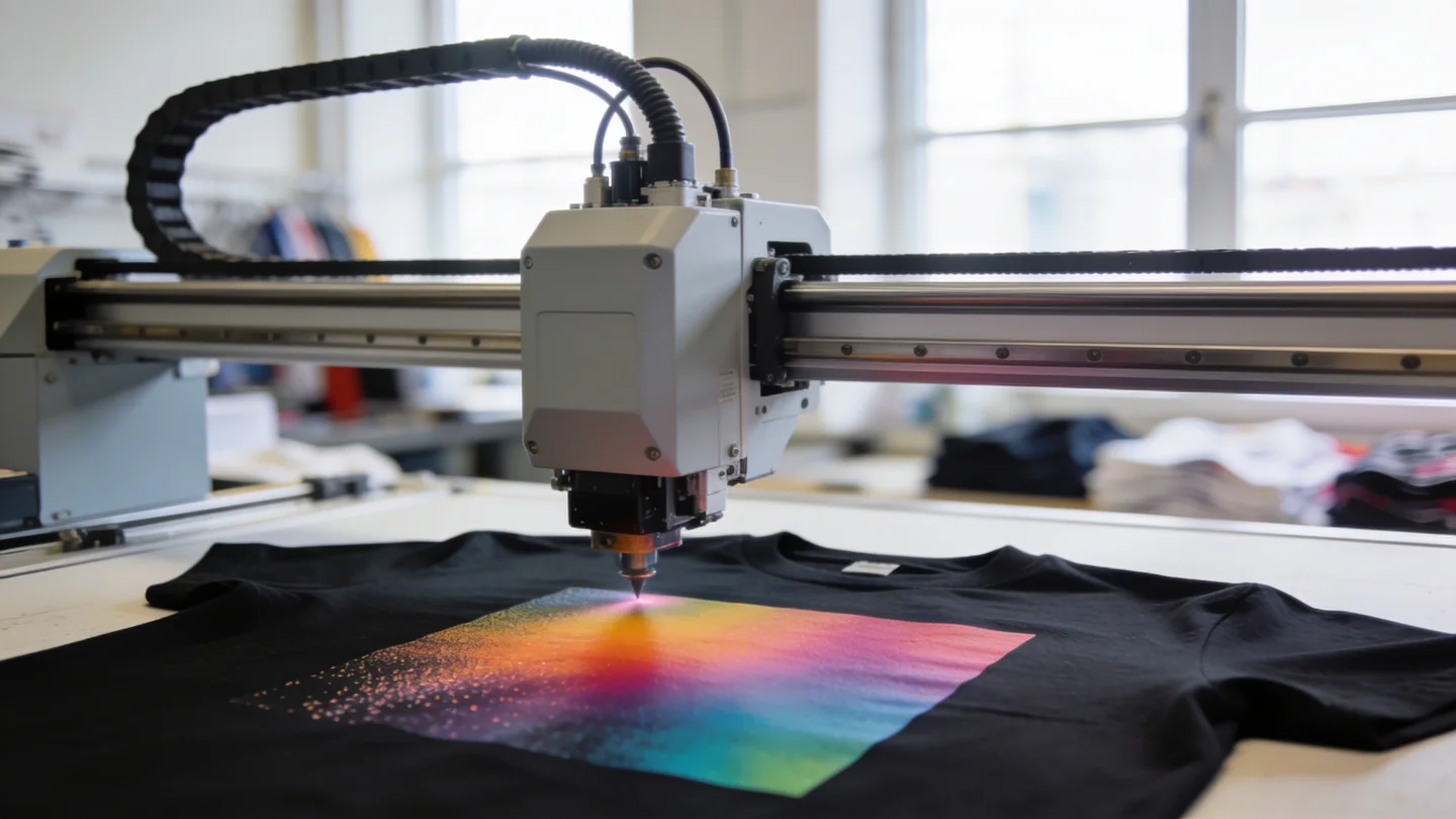 Direktdruck bei RG Textil, Schritt 03: Auflage drucken