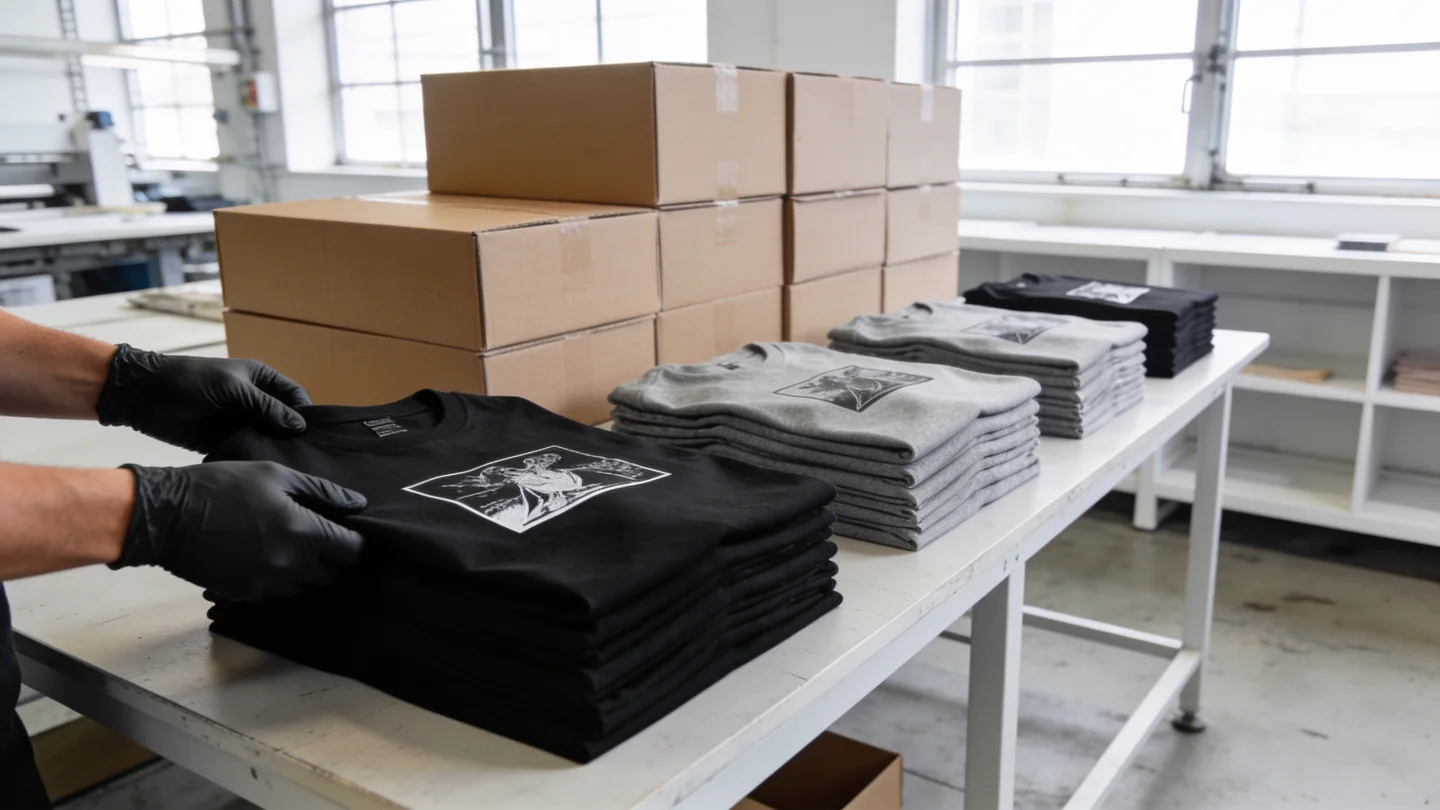 Siebdruck bei RG Textil, Schritt 04: Kontrolle und Versand